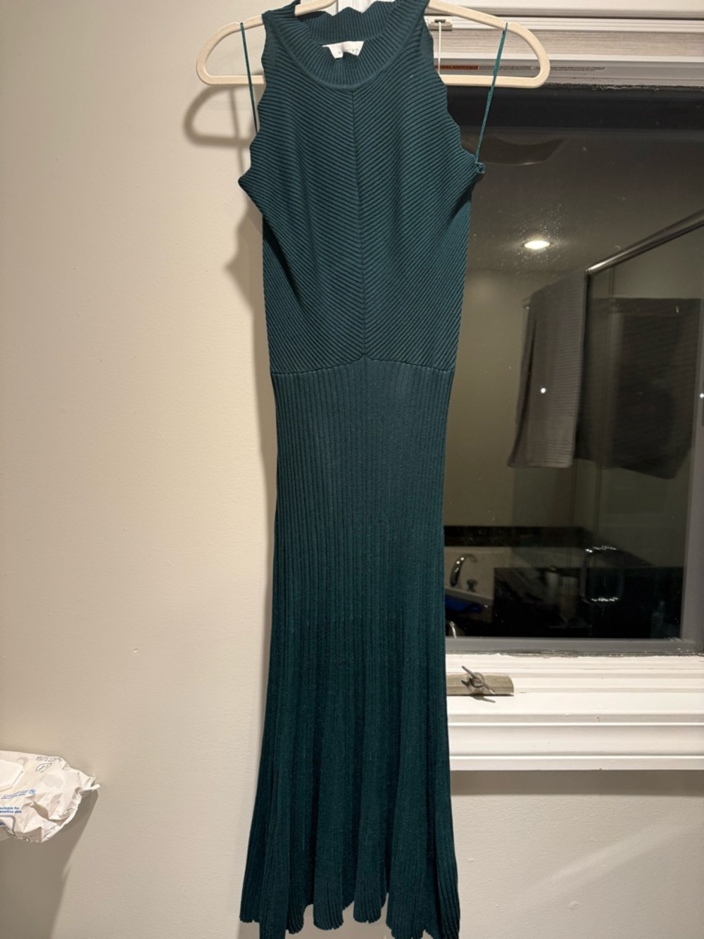 Adelyn Rae Sleeveless Ribbed Maxi Dress - Teal